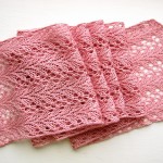 [ pink lace scarf image ]